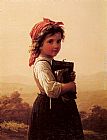 Johann Georg Meyer von Bremen A Little Schoolgirl painting